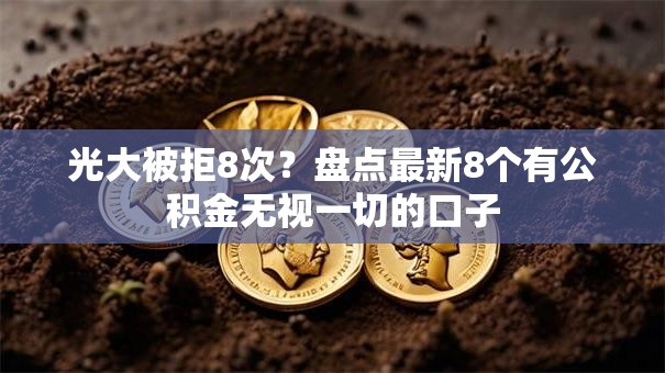 光大被拒8次？盘点最新8个有公积金无视一切的口子