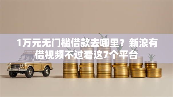 1万元无门槛借款去哪里？新浪有借视频不过看这7个平台