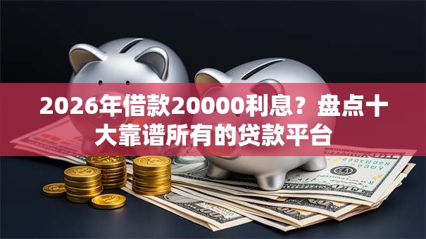 2026年借款20000利息？盘点十大靠谱所有的贷款平台