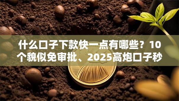 什么口子下款快一点有哪些?10个貌似免审批、2025高炮口子秒下款免审核合集 什么口子下款快一点有哪些?10个貌似免审批、2025高炮口子秒下款免审核合集