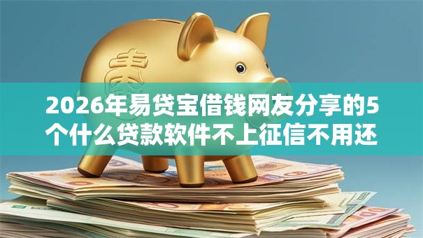 2026年易贷宝借钱网友分享的5个什么贷款软件不上征信不用还我觉得不错！
