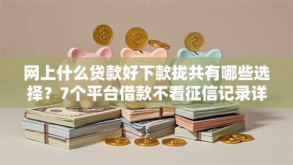 网上什么贷款好下款拢共有哪些选择？7个平台借款不看征信记录详解