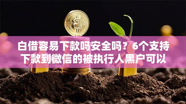 白借容易下款吗安全吗?6个支持下款到微信的被执行人黑户可以申请网贷的平台 白借容易下款吗安全吗?6个支持下款到微信的被执行人黑户可以申请网贷的平台