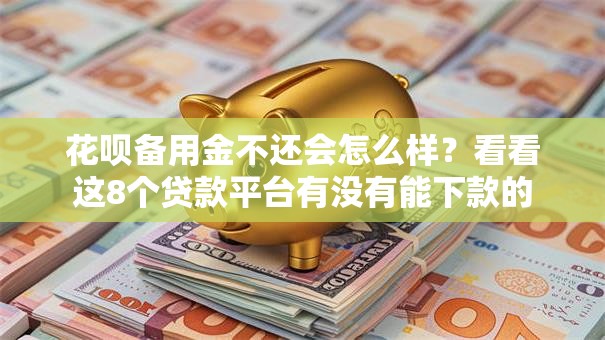花呗备用金不还会怎么样？看看这8个贷款平台有没有能下款的
