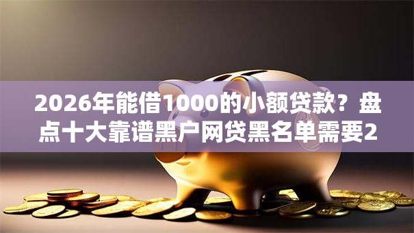 2026年能借1000的小额贷款?盘点十大靠谱黑户网贷黑名单需要2万能借款平台 2026年能借1000的小额贷款?盘点十大靠谱黑户网贷黑名单需要2万能借款平台