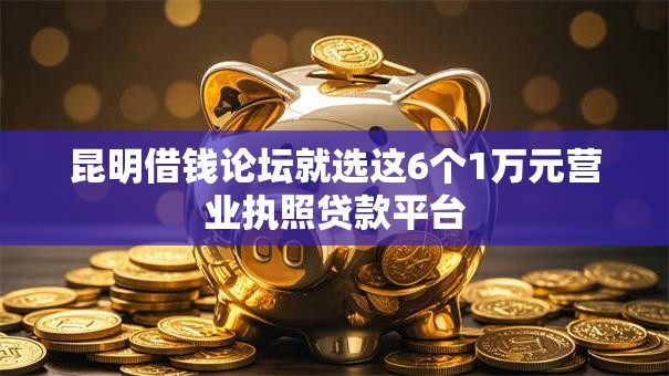 昆明借钱论坛就选这6个1万元营业执照贷款平台
