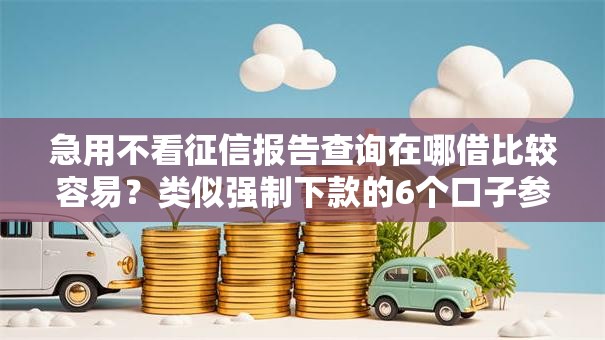 急用不看征信报告查询在哪借比较容易？类似强制下款的6个口子参考