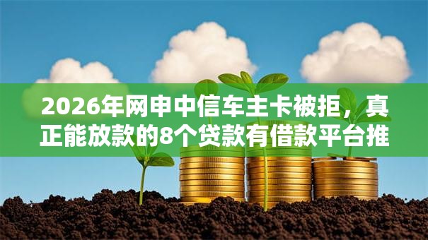 2026年网申中信车主卡被拒，真正能放款的8个贷款有借款平台推荐