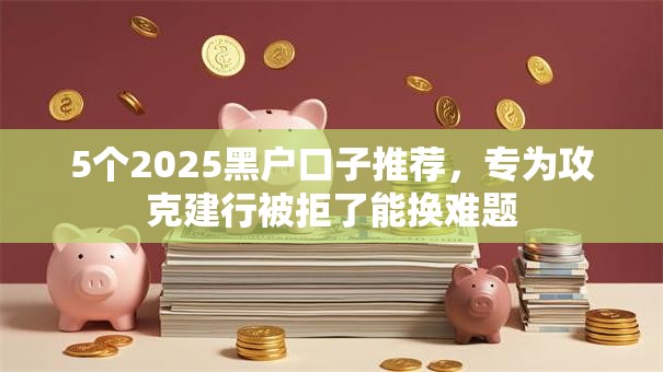 5个2025黑户口子推荐，专为攻克建行被拒了能换难题