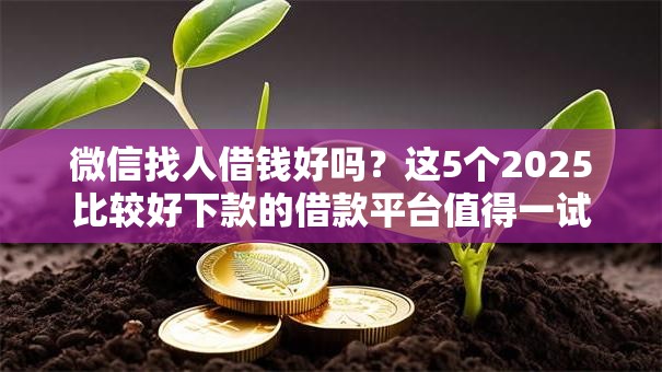 微信找人借钱好吗?这5个2025比较好下款的借款平台值得一试 微信找人借钱好吗?这5个2025比较好下款的借款平台值得一试