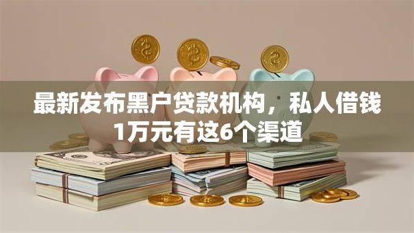 最新发布黑户贷款机构，私人借钱1万元有这6个渠道