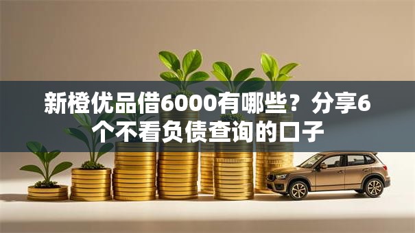 新橙优品借6000有哪些？分享6个不看负债查询的口子