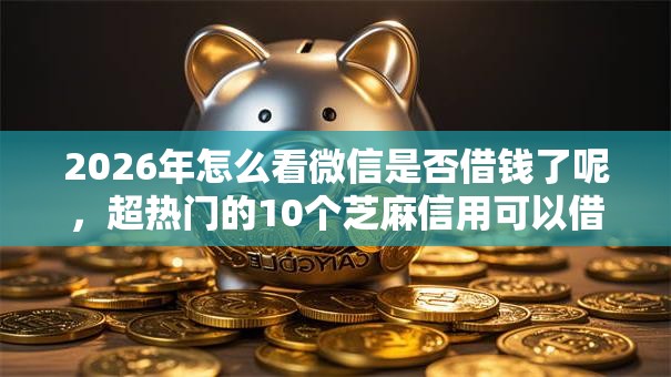 2026年怎么看微信是否借钱了呢，超热门的10个芝麻信用可以借钱的口子推荐