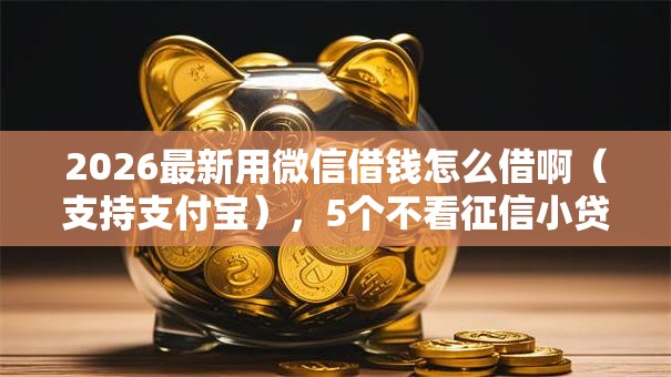 2026最新用微信借钱怎么借啊（支持支付宝），5个不看征信小贷口子无私分享