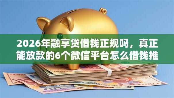 2026年融享贷借钱正规吗,真正能放款的6个微信平台怎么借钱推荐 2026年融享贷借钱正规吗,真正能放款的6个微信平台怎么借钱推荐