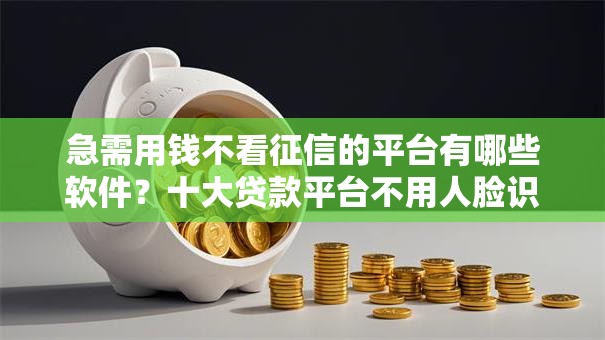 急需用钱不看征信的平台有哪些软件?十大贷款平台不用人脸识别推荐 急需用钱不看征信的平台有哪些软件?十大贷款平台不用人脸识别推荐