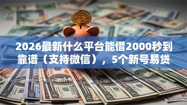 2026最新什么平台能借2000秒到靠谱(支持微信),5个新号易贷速审秒下款平台无私分享 2026最新什么平台能借2000秒到靠谱(支持微信),5个新号易贷速审秒下款平台无私分享