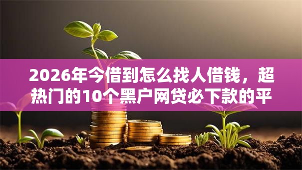 2026年今借到怎么找人借钱,超热门的10个黑户网贷必下款的平台推荐 2026年今借到怎么找人借钱,超热门的10个黑户网贷必下款的平台推荐