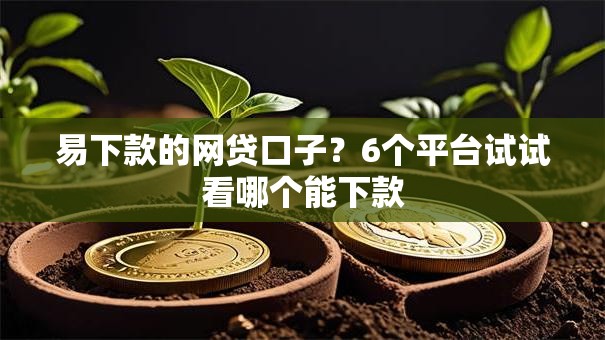 易下款的网贷口子？6个平台试试看哪个能下款