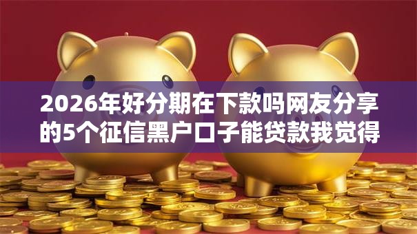 2026年好分期在下款吗网友分享的5个征信黑户口子能贷款我觉得不错！
