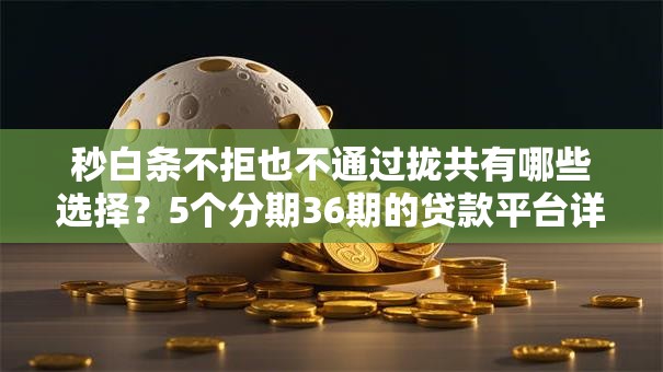 秒白条不拒也不通过拢共有哪些选择？5个分期36期的贷款平台详解