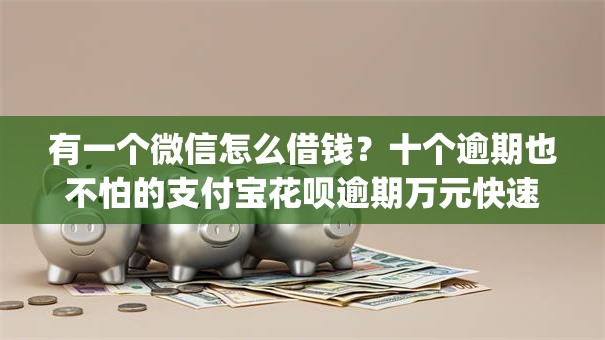 有一个微信怎么借钱?十个逾期也不怕的支付宝花呗逾期万元快速贷款app 有一个微信怎么借钱?十个逾期也不怕的支付宝花呗逾期万元快速贷款app