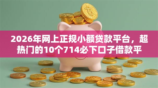 2026年网上正规小额贷款平台，超热门的10个714必下口子借款平台推荐