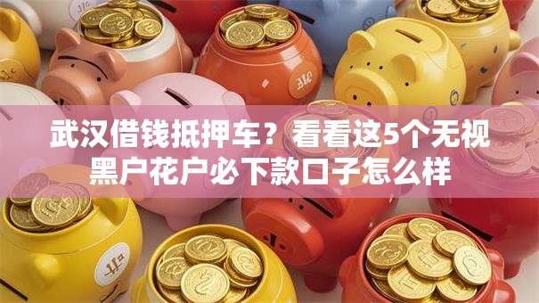 武汉借钱抵押车?看看这5个无视黑户花户必下款口子怎么样 武汉借钱抵押车?看看这5个无视黑户花户必下款口子怎么样