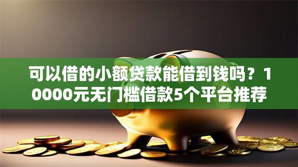 可以借的小额贷款能借到钱吗？10000元无门槛借款5个平台推荐