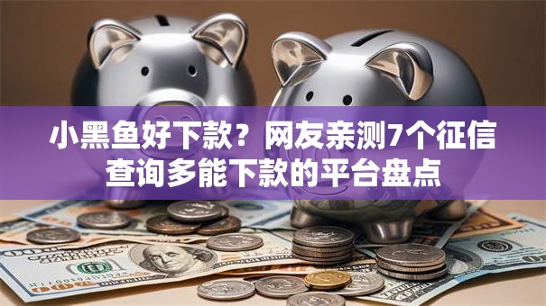 小黑鱼好下款？网友亲测7个征信查询多能下款的平台盘点