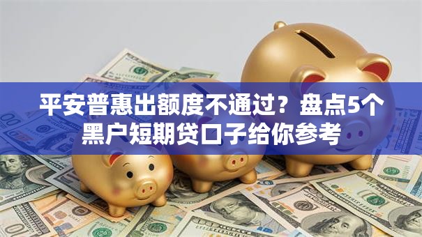 平安普惠出额度不通过?盘点5个黑户短期贷口子给你参考 平安普惠出额度不通过?盘点5个黑户短期贷口子给你参考