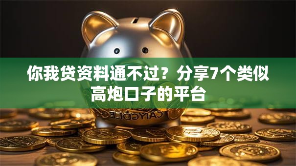 你我贷资料通不过？分享7个类似高炮口子的平台