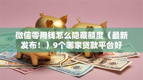 微信零用钱怎么隐藏额度(最新发布!)9个哪家贷款平台好 微信零用钱怎么隐藏额度(最新发布!)9个哪家贷款平台好