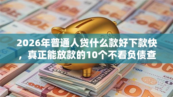 2026年普通人贷什么款好下款快,真正能放款的10个不看负债查询的平台推荐 2026年普通人贷什么款好下款快,真正能放款的10个不看负债查询的平台推荐