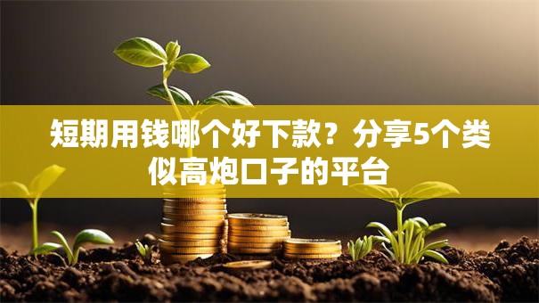 短期用钱哪个好下款？分享5个类似高炮口子的平台
