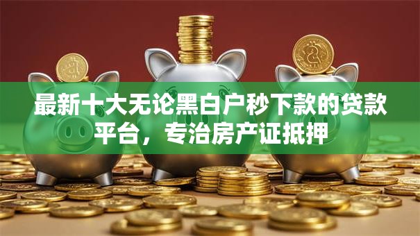 最新十大无论黑白户秒下款的贷款平台,专治房产证抵押 最新十大无论黑白户秒下款的贷款平台,专治房产证抵押