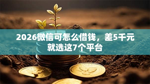 2026微信可怎么借钱，差5千元就选这7个平台