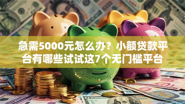 急需5000元怎么办?小额贷款平台有哪些试试这7个无门槛平台 急需5000元怎么办?小额贷款平台有哪些试试这7个无门槛平台