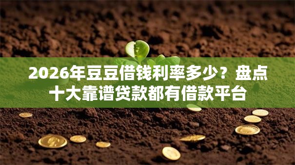 2026年豆豆借钱利率多少？盘点十大靠谱贷款都有借款平台