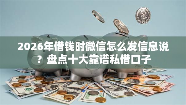 2026年借钱时微信怎么发信息说？盘点十大靠谱私借口子