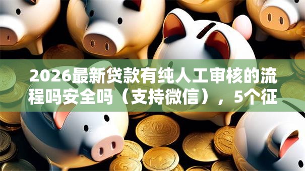 2026最新贷款有纯人工审核的流程吗安全吗（支持微信），5个征信花居然都下款了的平台无私分享