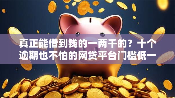 真正能借到钱的一两千的？十个逾期也不怕的网贷平台门槛低一点的平台