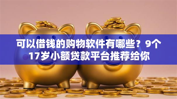可以借钱的购物软件有哪些?9个17岁小额贷款平台推荐给你 可以借钱的购物软件有哪些?9个17岁小额贷款平台推荐给你