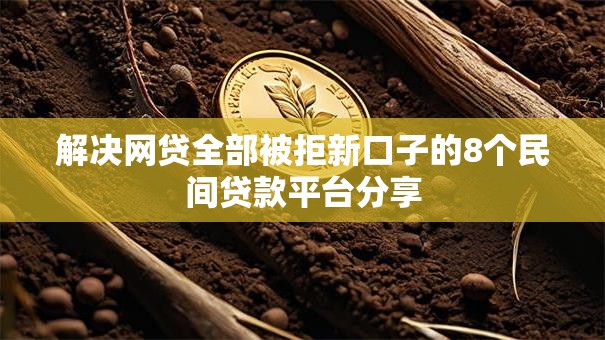 解决网贷全部被拒新口子的8个民间贷款平台分享