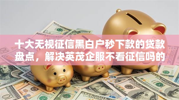 十大无视征信黑白户秒下款的贷款盘点，解决英茂企服不看征信吗的问题