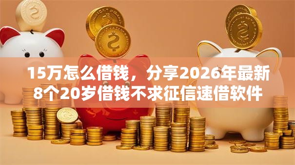 15万怎么借钱,分享2026年最新8个20岁借钱不求征信速借软件 15万怎么借钱,分享2026年最新8个20岁借钱不求征信速借软件