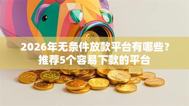 2026年无条件放款平台有哪些？推荐5个容易下款的平台