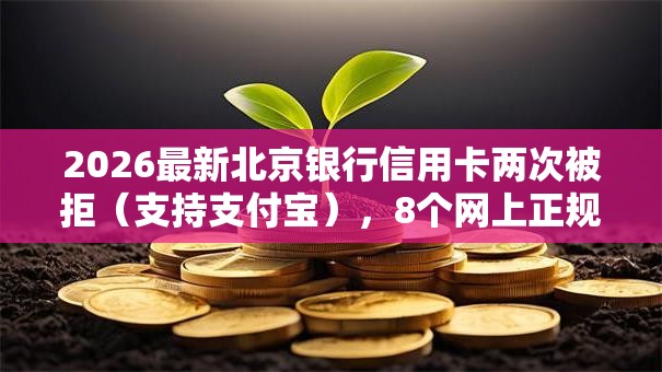 2026最新北京银行信用卡两次被拒（支持支付宝），8个网上正规贷款平台无私分享