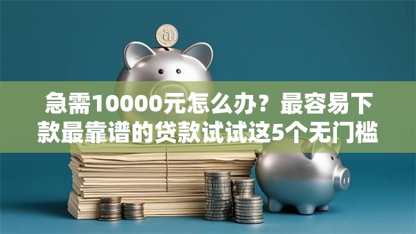 急需10000元怎么办？最容易下款最靠谱的贷款试试这5个无门槛平台
