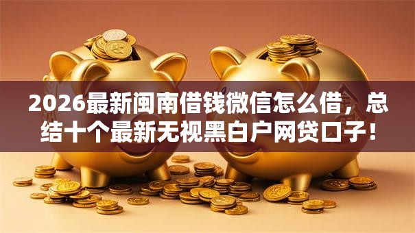 2026最新闽南借钱微信怎么借,总结十个最新无视黑白户网贷口子! 2026最新闽南借钱微信怎么借,总结十个最新无视黑白户网贷口子!